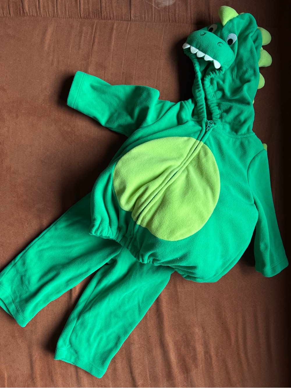 Carter's Bright Green Dinosaur Hoodie and Pants Costume Set